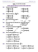 Đề cương ôn thi kì 1  Môn Toán 11